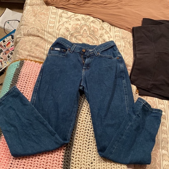 Women’s Lee Jeans Size 2 Blue Mom Jeans - Picture 2 of 6